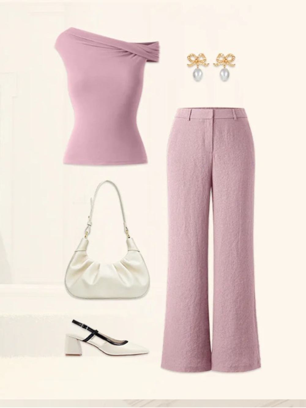 OGL EUROPEAN LINEN BLEND soft PINK PANTS NWT - Picture 5 of 5